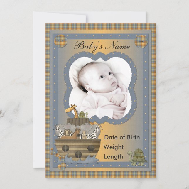 Noahs utsagor från Ark, Christian Baby Meddelande (Framsida)