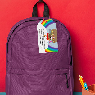 Noahs välsignelse av Ark från ryggpackskyrkan Presentetikett