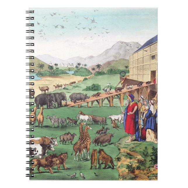 Noaks ark med djur anteckningsbok (Framsidan)