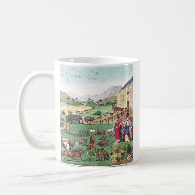 Noaks ark med djur kaffemugg (Vänster)