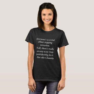 Noam Chomsky citationstecken Tee Shirt