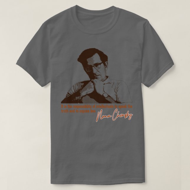 Noam Chomsky Quote Design T Shirt (Design framsida)
