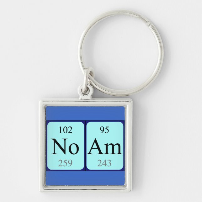 Noam Periodisk nyckelring bord namn (Framsidan)