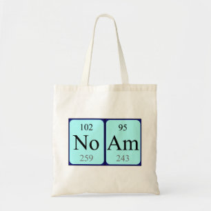 Noam Periote bord namn tote bag Tygkasse