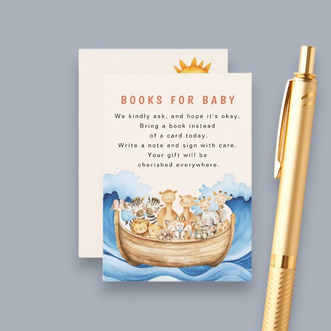 Noas ark Baby Shower-böcker för baby inbjudan  (Skapare uppladdad)