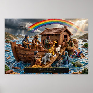 Noas ark — Byggnadsklosskonst Poster