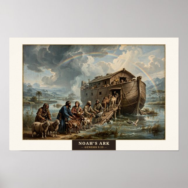 Noas ark — Da Vinci Stil Affisch (Framsidan)