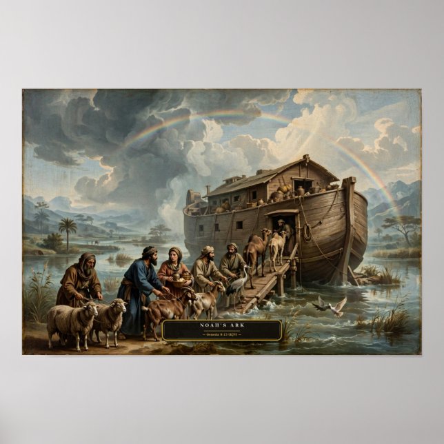 Noas ark — Da Vinci-stil Poster (Framsidan)