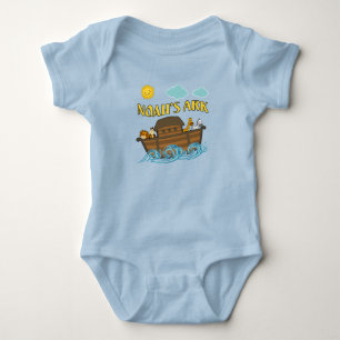 Noas ark Endräktsskjorta med knapp i botten T Shirt