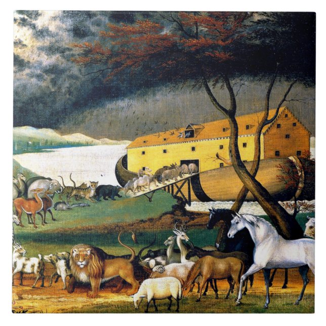 Noas ark kakelplatta (Framsidan)