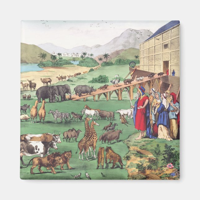 Noas ark med djur magnet (Framsidan)