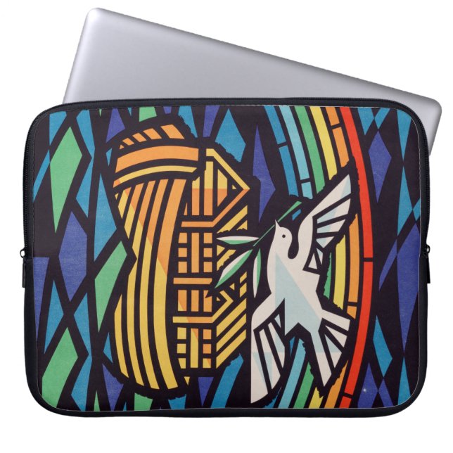 Noas ark med Helig Ande Laptop Fodral (Framsidan)