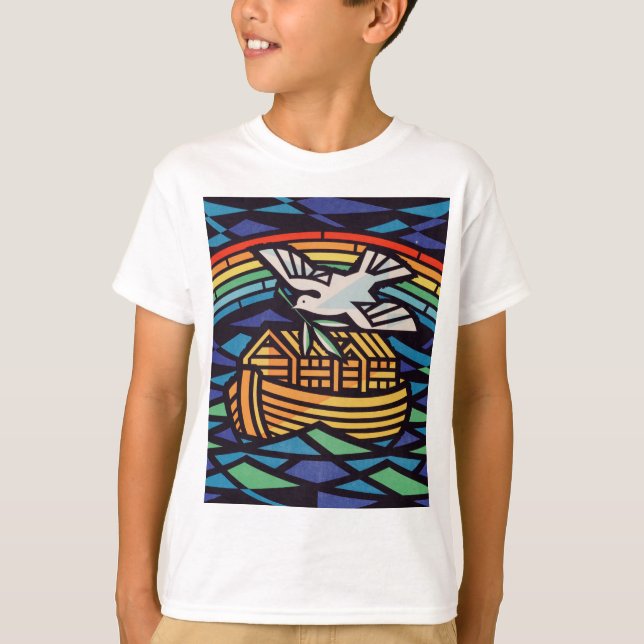 Noas ark med Helig Ande T Shirt (Framsida)