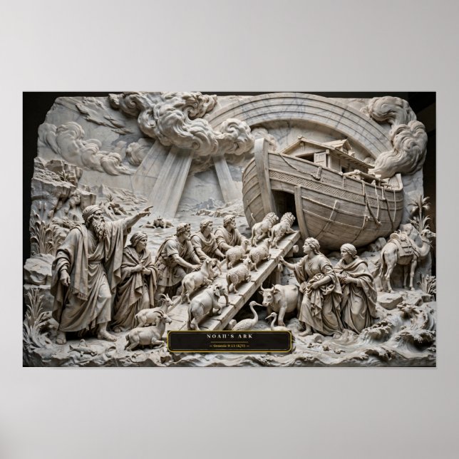 Noas ark — Renässansmarmor Poster (Framsidan)