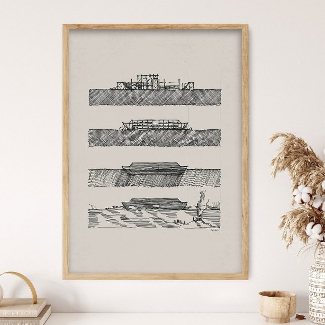 Noas ark Skisser, DIGITALT TRYCK, Bibelkonst, Bibe Poster (Skapare uppladdad)