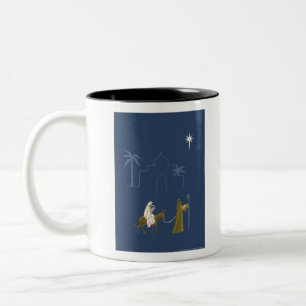 NOB161 Mary och Joseph.tif Två-Tonad Mugg