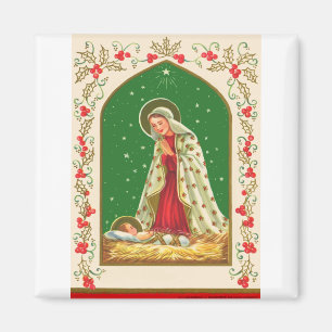 NOB165 Mary och baby Jesus.tif Magnet