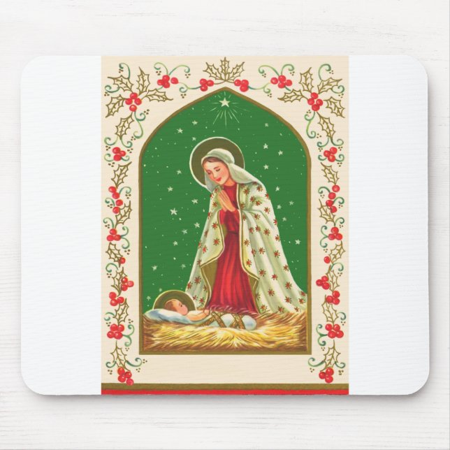 NOB165 Mary och baby Jesus.tif Musmatta (Framsidan)