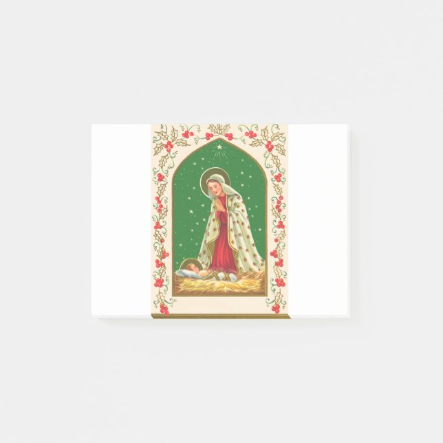 NOB165 Mary och baby Jesus.tif Post-it Block (Framsida)