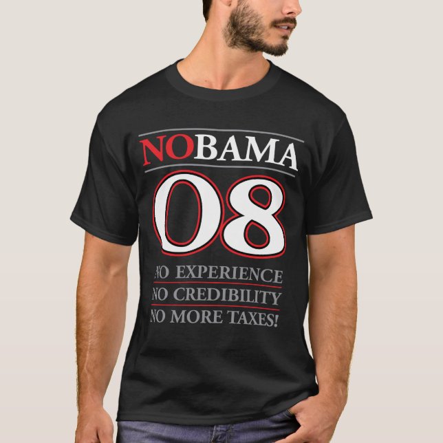 NOBAMA 08 - Ingen Obama Tee (Framsida)