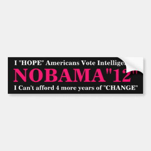 NOBama "12" Bildekal