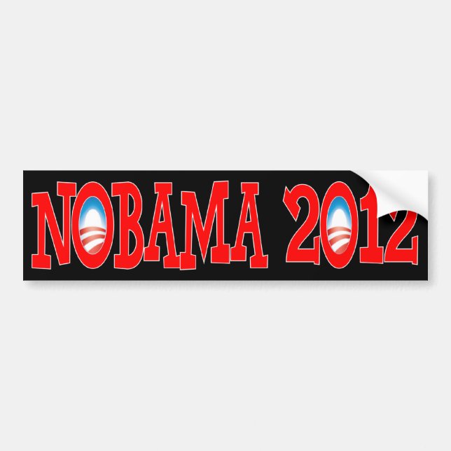 NOBAMA 2012 - Anti Obama Bildekal (Framsidan)