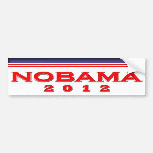 Nobama 2012 bildekal (Framsidan)