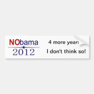 NObama 2012 val Bildekal
