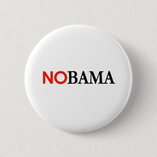 NOBAMA/ANTI-OBAMA - Anpassad Knapp