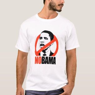 NOBAMA-/ANTI--OBAMAT-TRÖJA T SHIRT