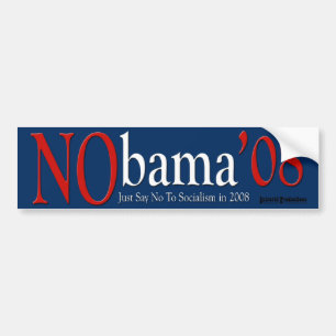 NObama blåttbakgrund Bildekal
