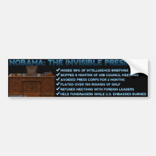 NOBAMA: Den osynliga presidenten Bildekal