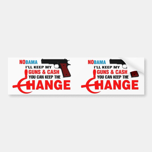 Nobama - håll ändringen! bildekal (Framsidan)