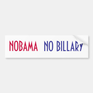 NOBAMA INGEN BILLARY-bildekal Bildekal