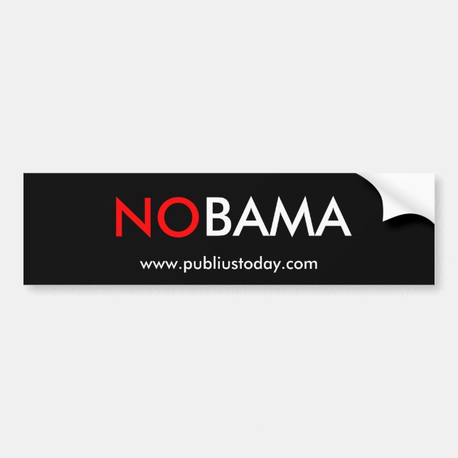 NOBAMA - (INGEN Obama) Bildekal (Framsidan)