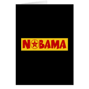 Nobama kommunistiska Obama Hälsningskort