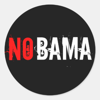 NOBAMA STICKER RUNT KLISTERMÄRKE
