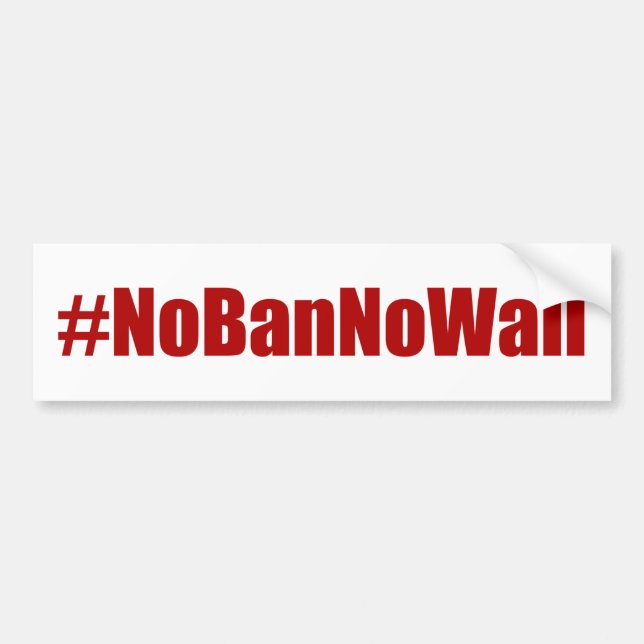 #NoBanNoWall Bildekal (Framsidan)