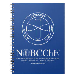 NOBCChE Blue Spiral Note - vit Logotyp Anteckningsbok