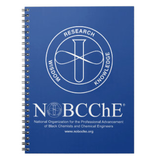 NOBCChE Blue Spiral Note - vit Logotyp Anteckningsbok