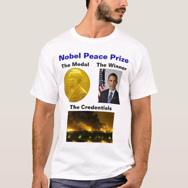 Nobel fredpris tee shirt (Framsida)