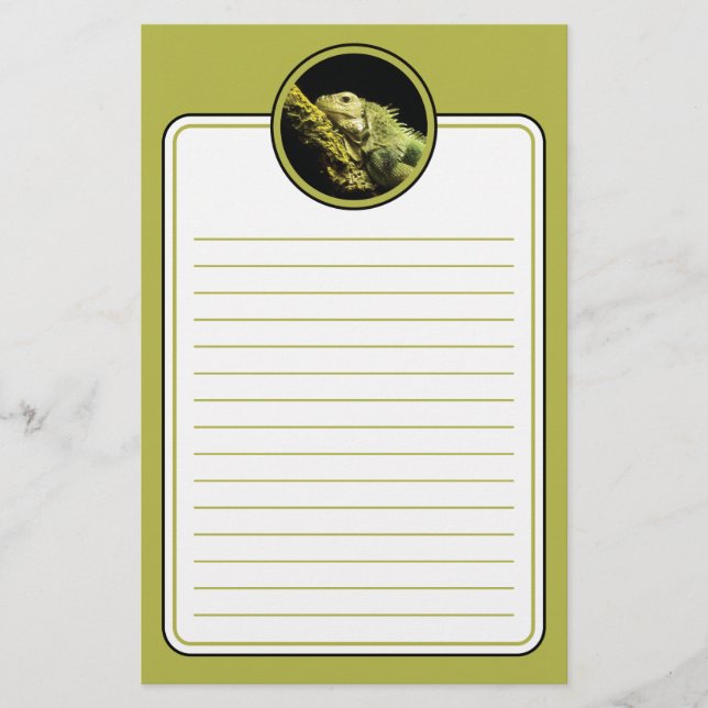 Nobel leguan fodrad brevpapper (Framsida)