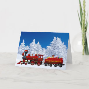 Nobelpole Express christmas tåg Helgkort
