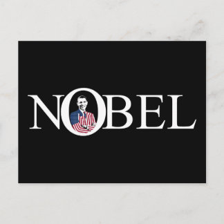 Nobelpristagare - Barack Obama Vykort