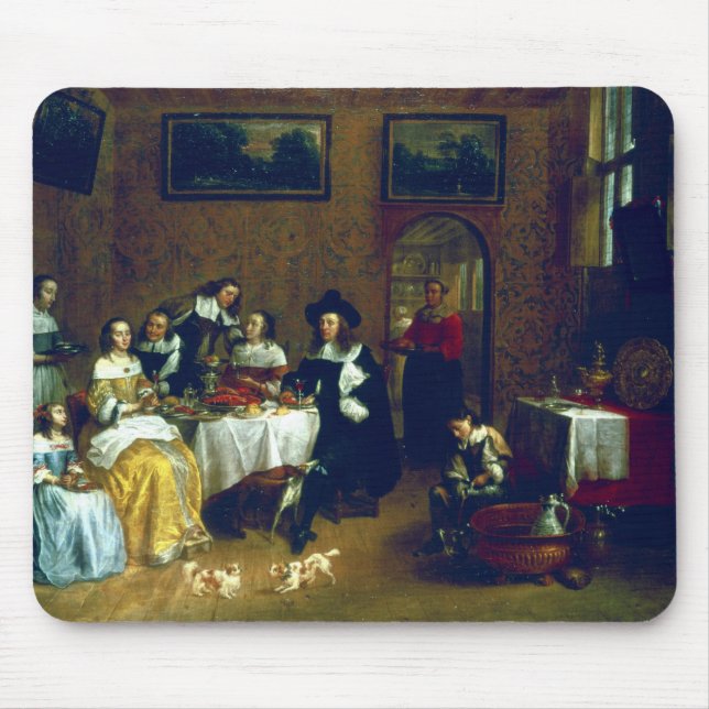 Nobelt äta middag för familj musmatta (Framsidan)