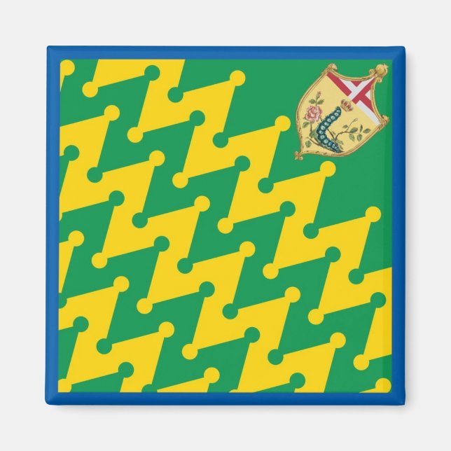 Nobile Contrada del Bruco (vattenpelare) Palio Magnet (Framsidan)