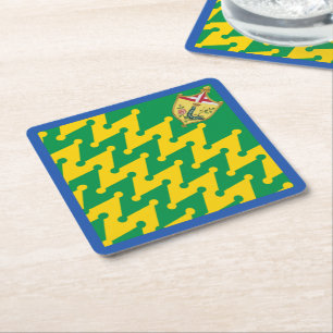 Nobile Contrada del Bruco (vattenpelare) Palio Underlägg Papper Kvadrat