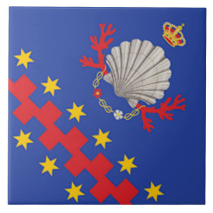 Nobile Contrada del Nicchio (Seashell) Kakelplatta