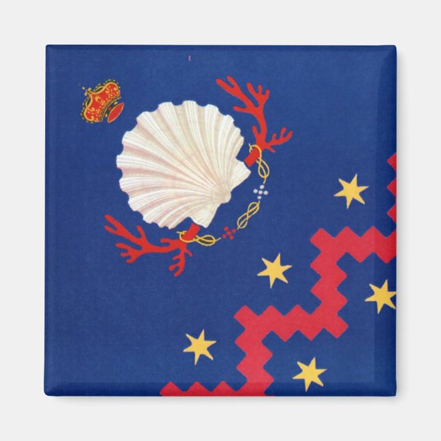 Nobile Contrada del Nicchio (Seashell) Palio Magnet (Framsidan)