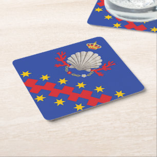 Nobile Contrada del Nicchio (Seashell) Underlägg Papper Kvadrat